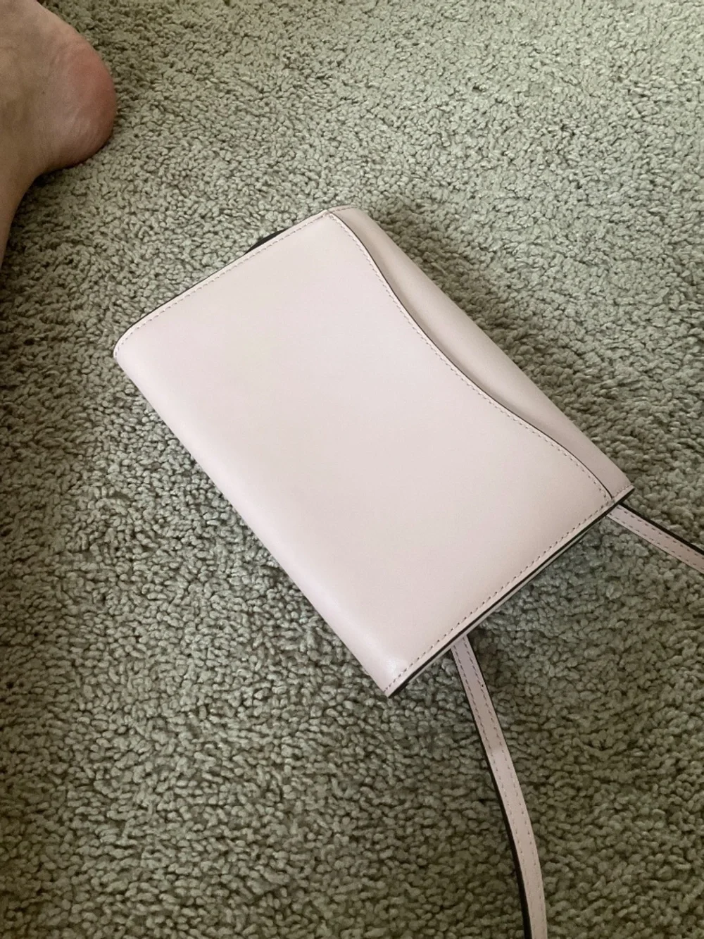 Kate Spade Perry Saffiano Leather Chalk Pink Crossbody Bag